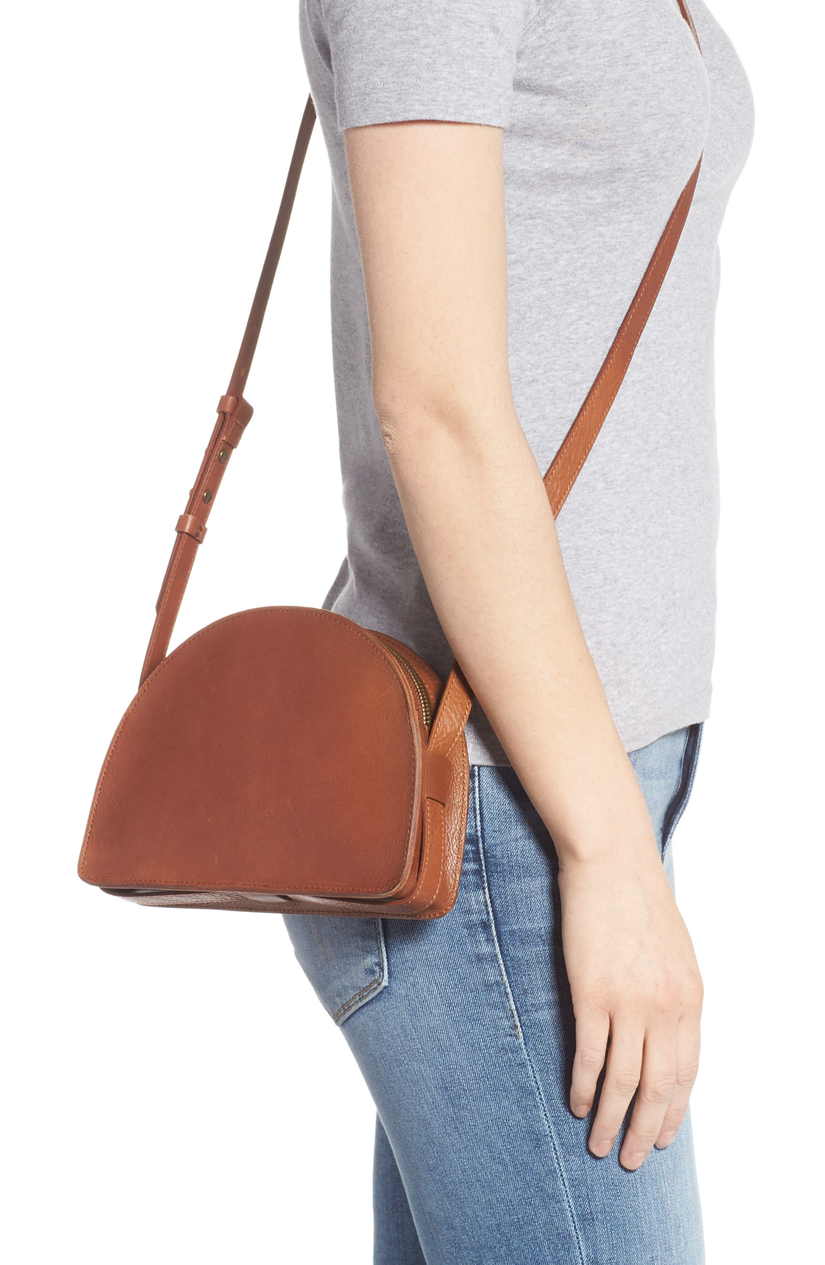 MADEWELL,
                            The Simple Half Moon Crossbody Bag,
                            Alternate thumbnail 9, color,
                            200