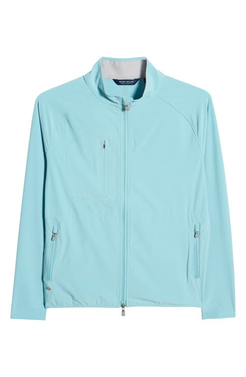 Peter Millar Men's Crafted Flex Adapt Wind Cheater Water Resistant Shell Jacket in Viridian