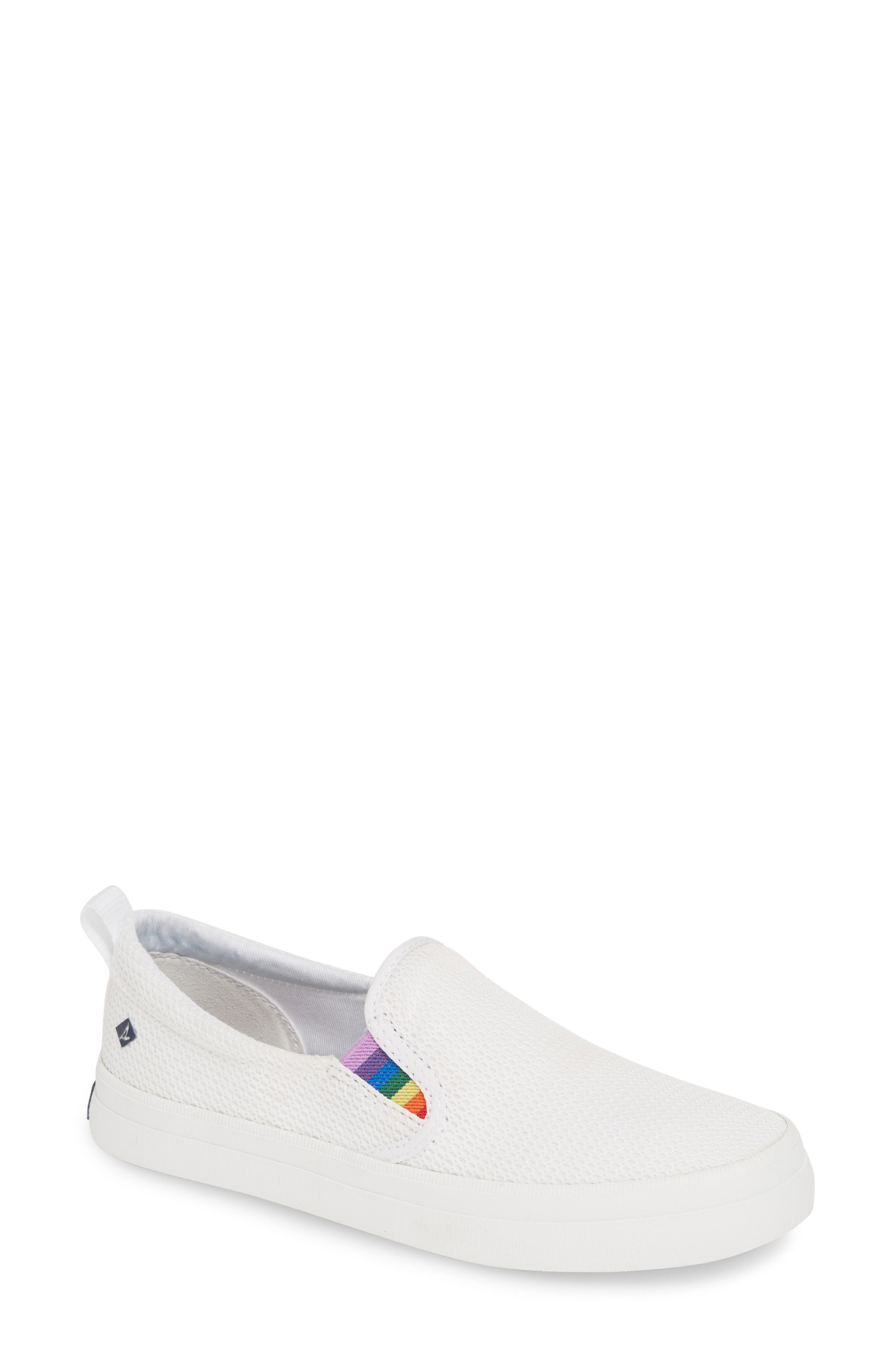 Sperry Crest Twin Gore Pride Sneaker, White