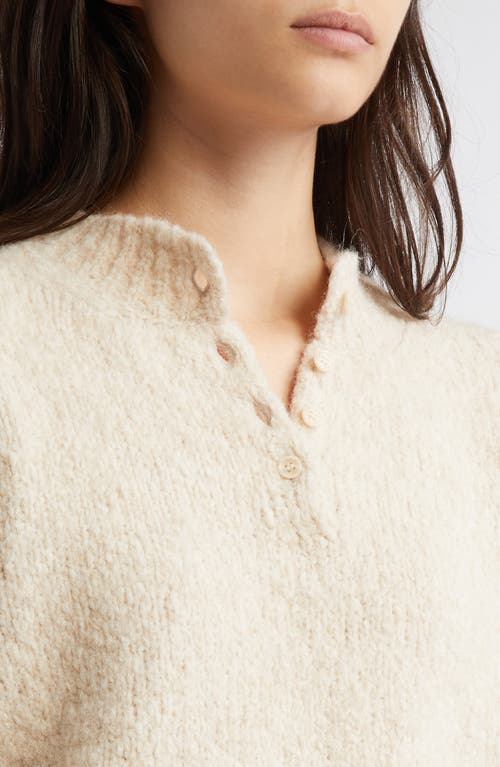 Paloma Wool Crush Henley Sweater In Ecru