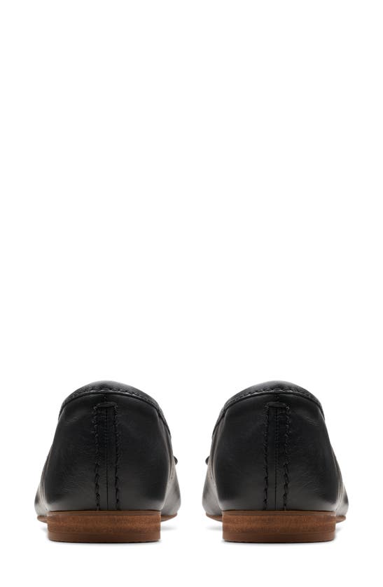Clarks Fawna Lily Ballet Flat In Black Leather