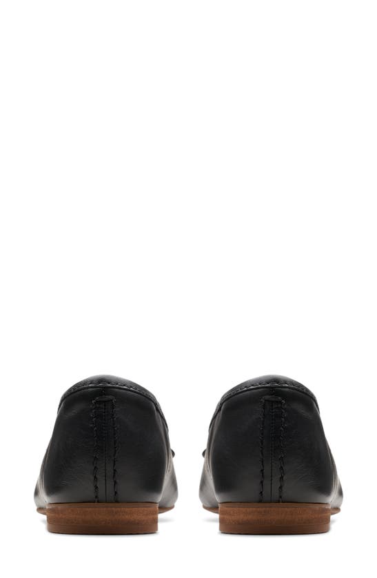 Shop Clarks Fawna Lily Ballet Flat In Black Leather