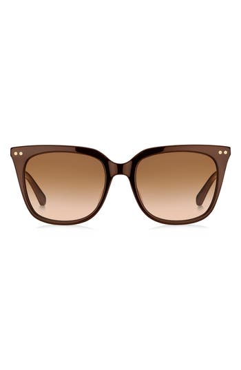 Shop Kate Spade New York Giana 54mm Gradient Cat Eye Sunglasses In Brown/brown Gradient
