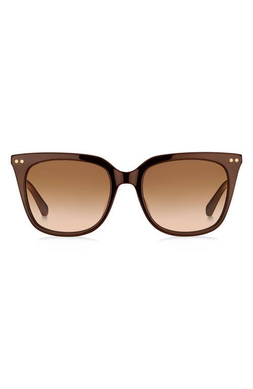 Shop Kate Spade New York Giana 54mm Gradient Cat Eye Sunglasses In Brown/brown Gradient