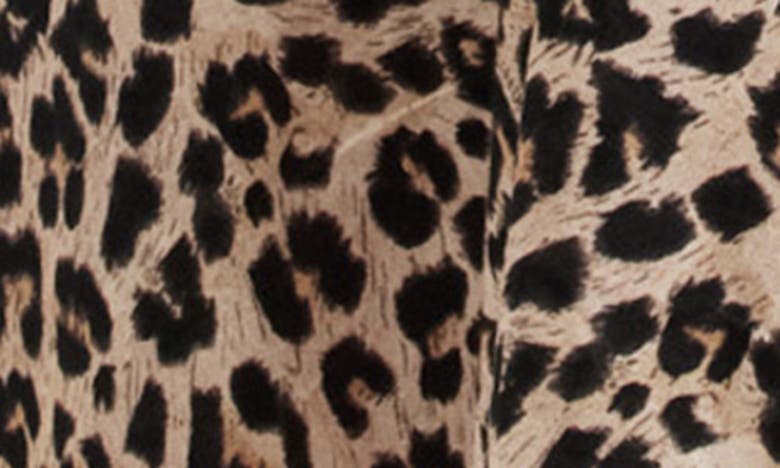 Shop Allsaints Lil A-line Leopard Print Dress In Leopard Brown