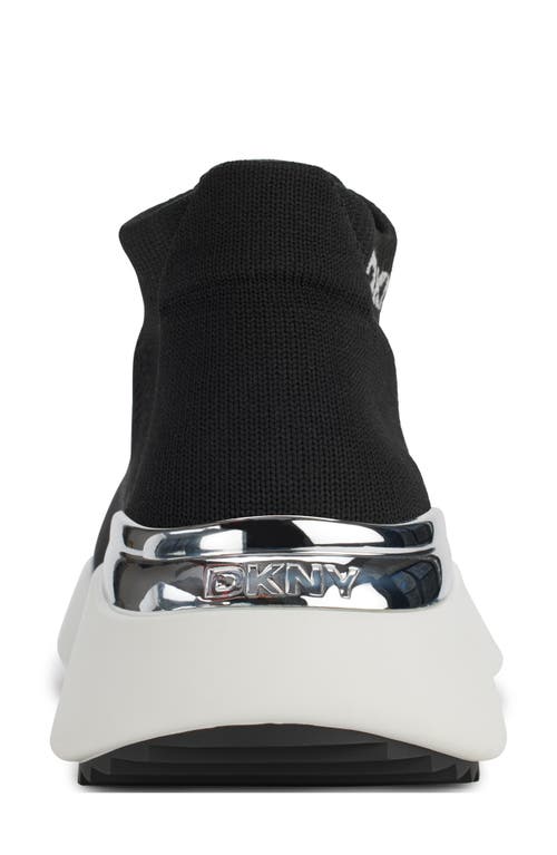 Dkny Zhavia Knit Sneaker In Black
