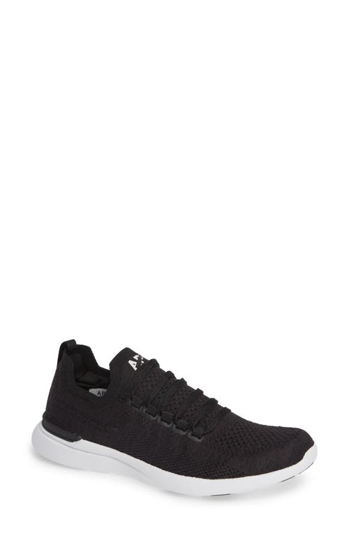 Shop Apl Athletic Propulsion Labs Apl Techloom Breeze Knit Running Shoe In Black/black/white