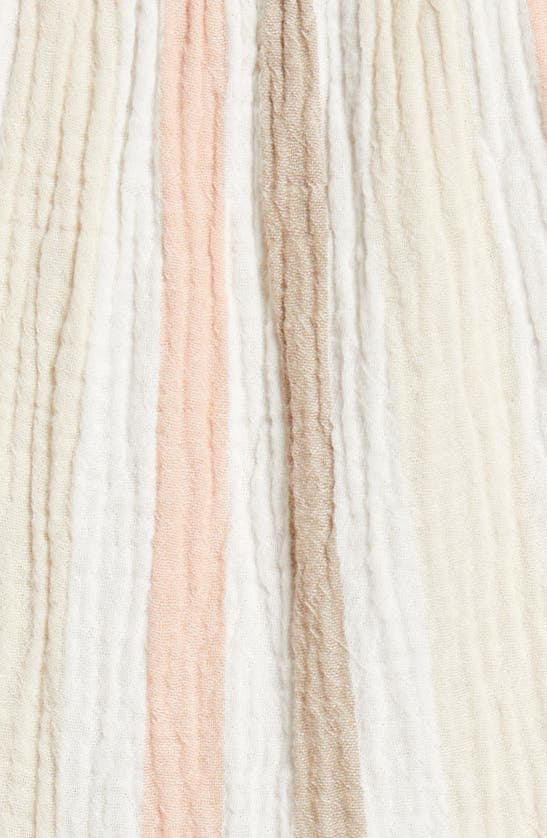 Shop C&c California Juliana Tiered Gauze Dress In Multi Desert Stripe
