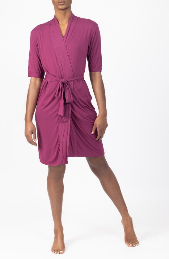Shop Myya The Bianca Recovery Robe In Plum