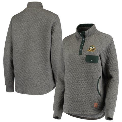 Pittsburgh Pirates Antigua Fortune Big & Tall Quarter-Zip Pullover Jacket - Heather Charcoal