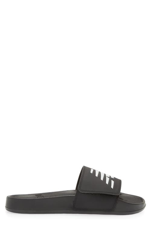Shop New Balance 200 Adjustable Slide Sandal In Black/white