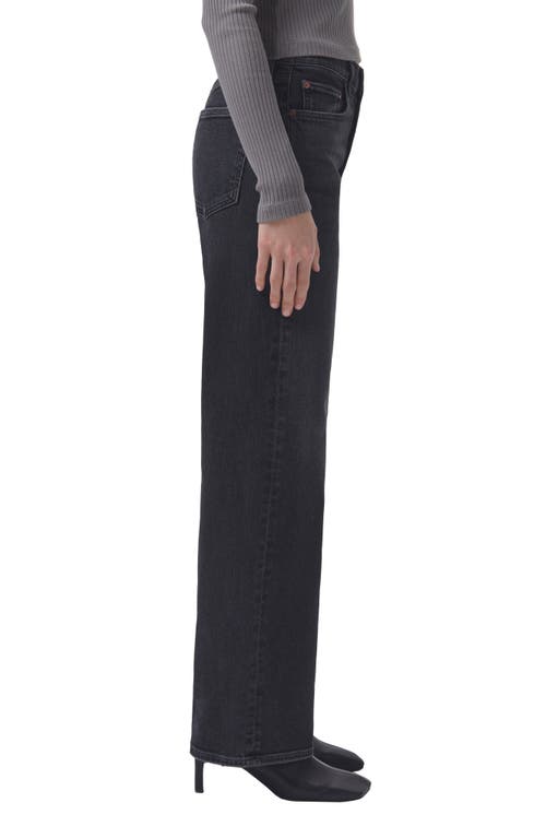 Shop Agolde Harper Wide Leg Jeans In Hush