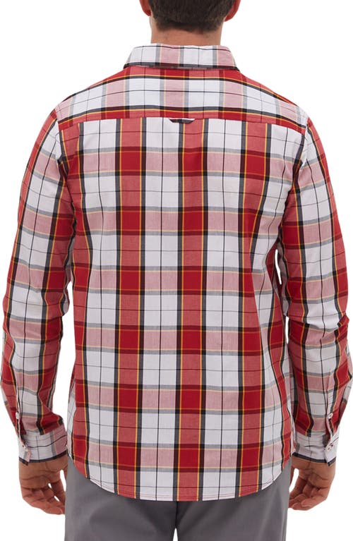 Shop Bench . Marcin Check Cotton Button-up Shirt In Red White