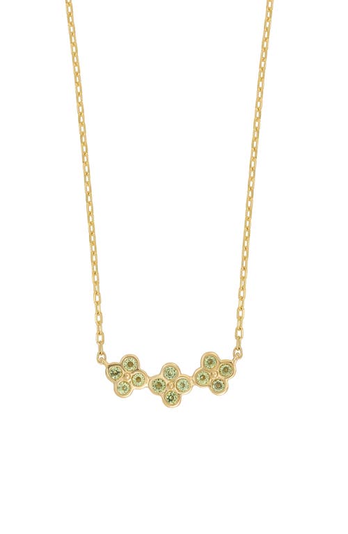 Bony Levy 14K Gold Peridot Cluster Pendant Necklace in 14K Yellow Gold at Nordstrom, Size 18