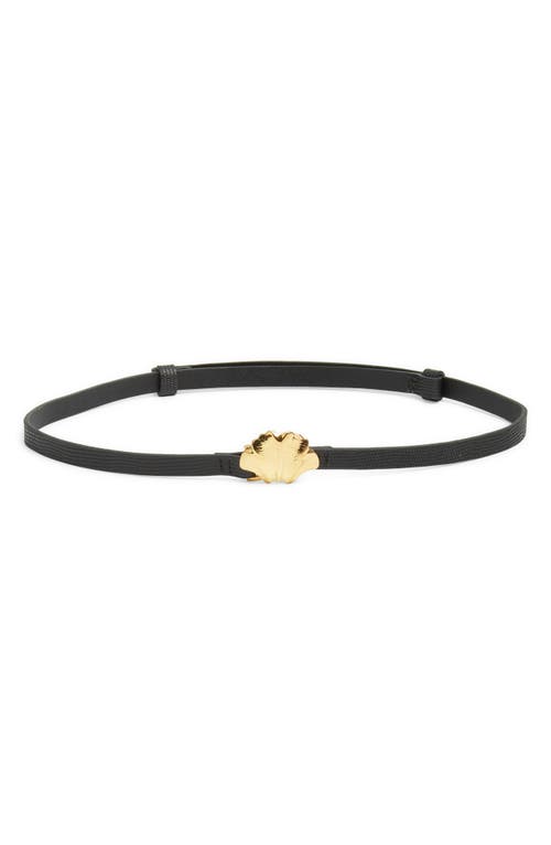 Frame Gingko Leaf Belt In Black