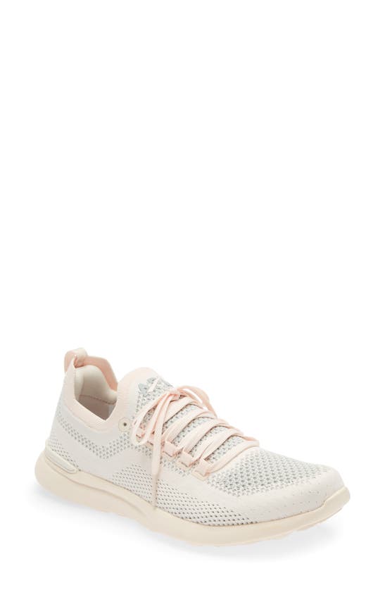 Apl Athletic Propulsion Labs Techloom Breeze Knit Running Shoe In Creme / Plaster