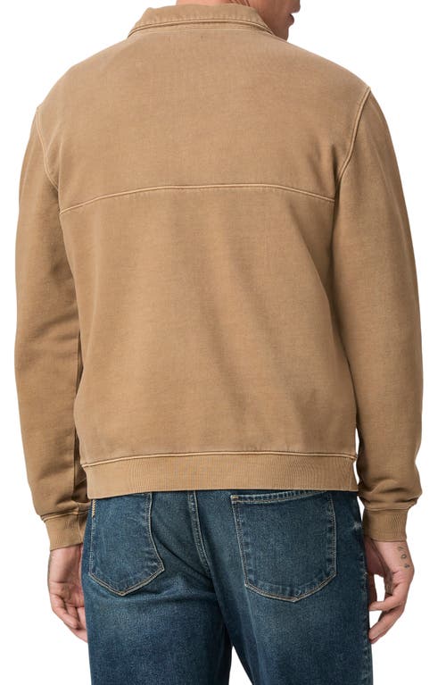 Shop Paige Davion Quarter Zip Pullover In Vintage Dried Tobacco