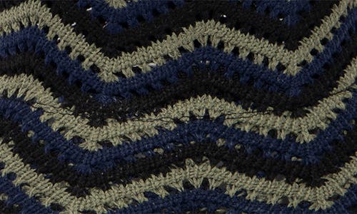 San Diego Hat Knit Chevron Bucket Hat In Navy