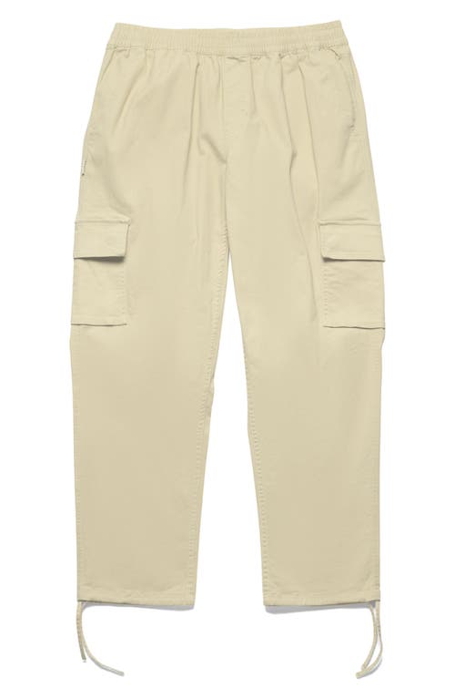 Stretch Cotton Cargo Pants in Natural