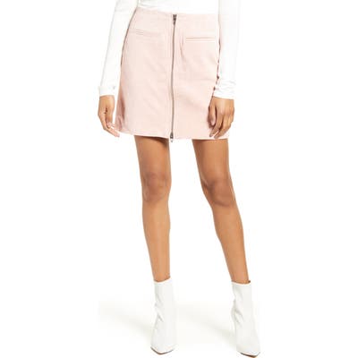 Blanknyc Suede Miniskirt, Pink