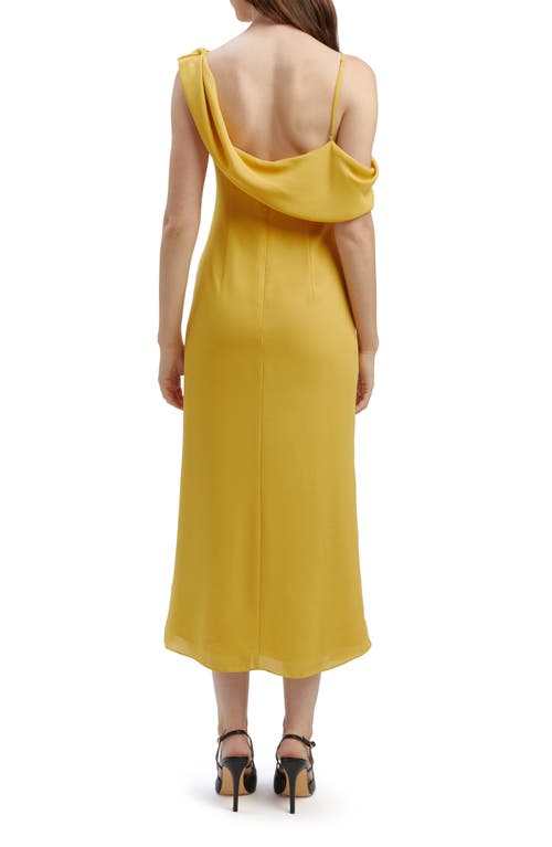 Shop Bardot Mayari Asymmetric Dress In Marigold