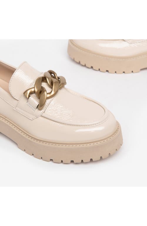Nerogiardini Chain Platform Loafer In Beige