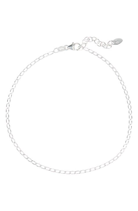 Cheval Sterling Silver Chain Anklet