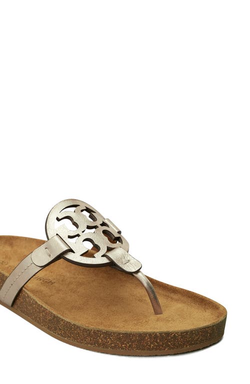 Shop Tory Burch Miller Cloud Sandal In Spark Gold/natural