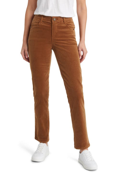 Women's Brown Straight-Leg Pants | Nordstrom