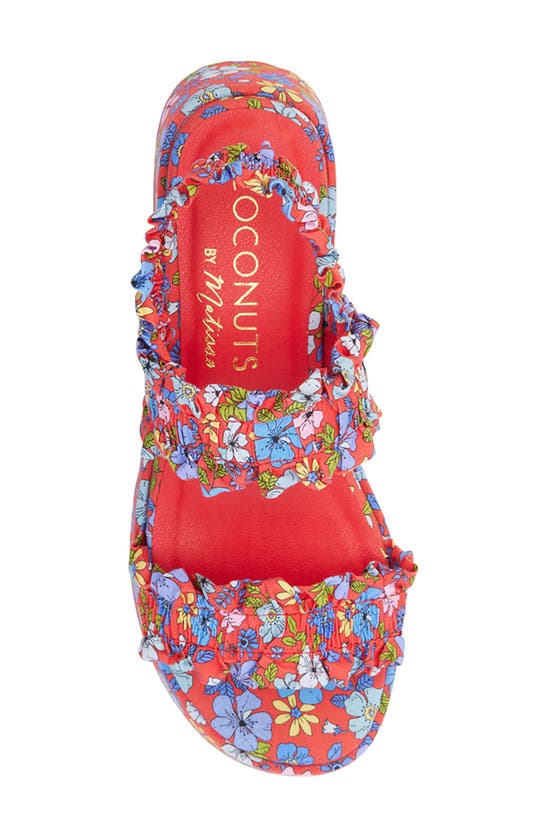 Shop Coconuts By Matisse Jean Platform Sandal In Red Floral