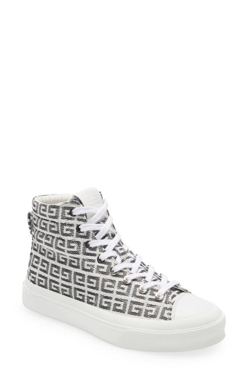 Givenchy City High Top Sneaker in Black/white