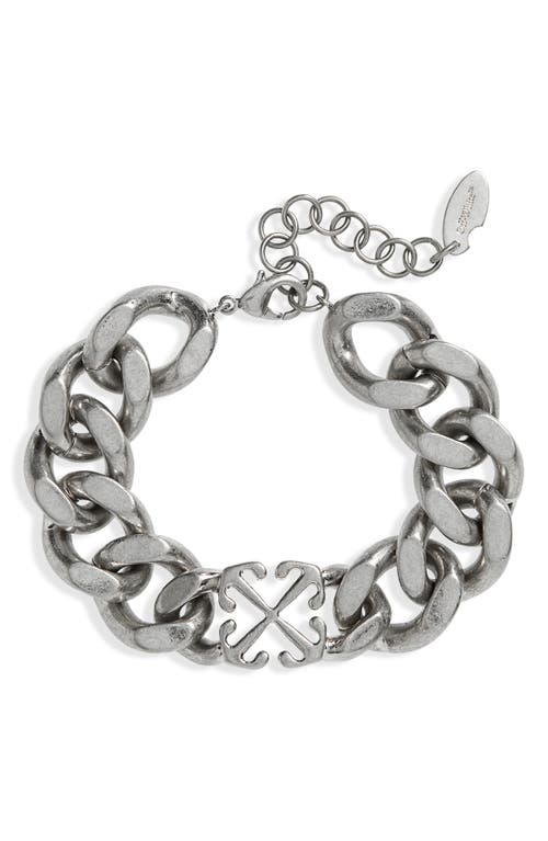 Off-White Arrows Curb Chain Bracelet in Silver at Nordstrom