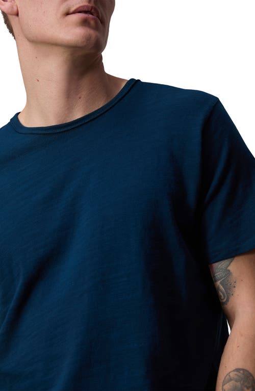 Rag & Bone Classic Flame Slub Cotton T-shirt In Navy