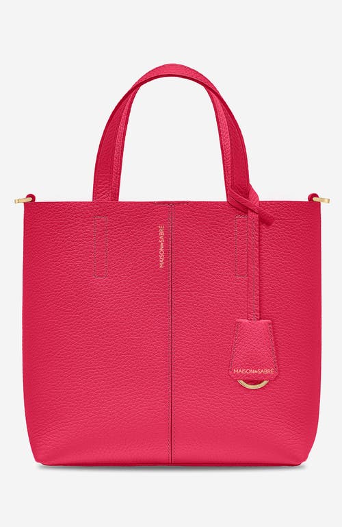 MAISON de SABRÉ Small Leather Soft Tote in Fuchsia Lavender at Nordstrom