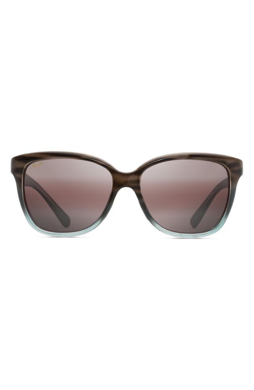 Maui Jim Starfish 56mm Polarizedplus2® Cat Eye Sunglasses In Sandstone/blue