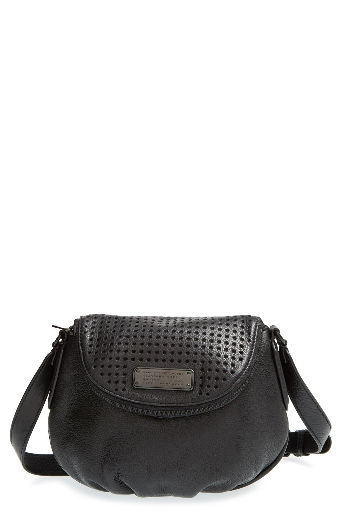 MARC BY MARC JACOBS 'New Q Perforated Mini Natasha' Leather Crossbody