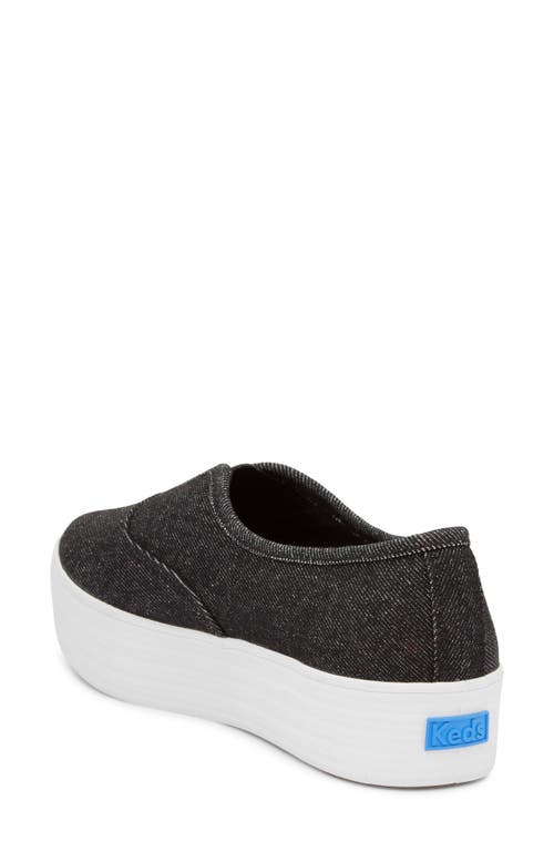 Keds ® Point Platform Slip-on Sneaker In Black