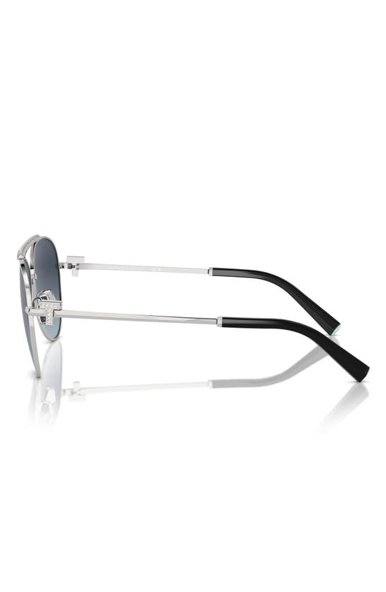 TIFFANY & CO TIFFANY & CO. 59MM GRADIENT POLARIZED PILOT SUNGLASSES