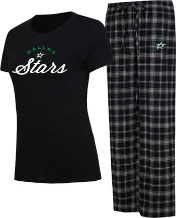 Women's Las Vegas Raiders Concepts Sport Black/Gray Plus Size Badge T-Shirt  & Pants Sleep Set