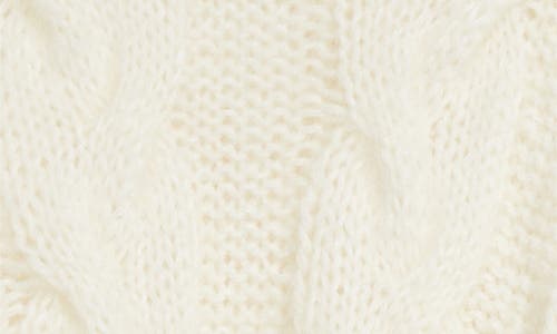 Shop Tanner Fletcher Gender Inclusive Sybil Oversize Cable Knit Mohair & Wool Blend Sweater In Ivory