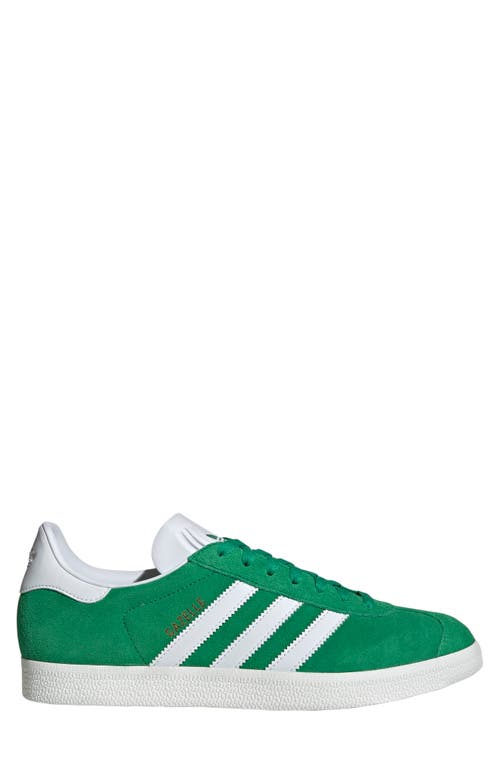 Shop Adidas Originals Adidas Gazelle Sneaker In Green/white/white