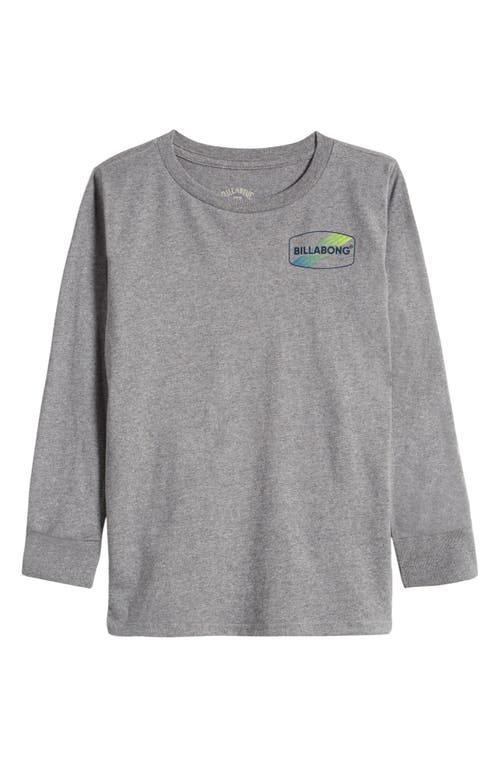 Billabong Kids' Long Sleeve Graphic T-Shirt in Heather Grey