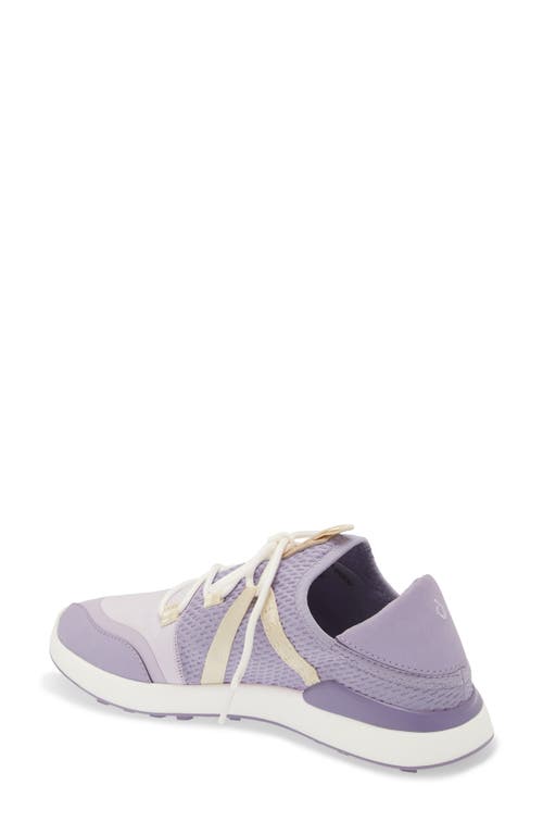 Shop Olukai Kawela Waterproof Spikeless Golf Shoe In Lilac/puka