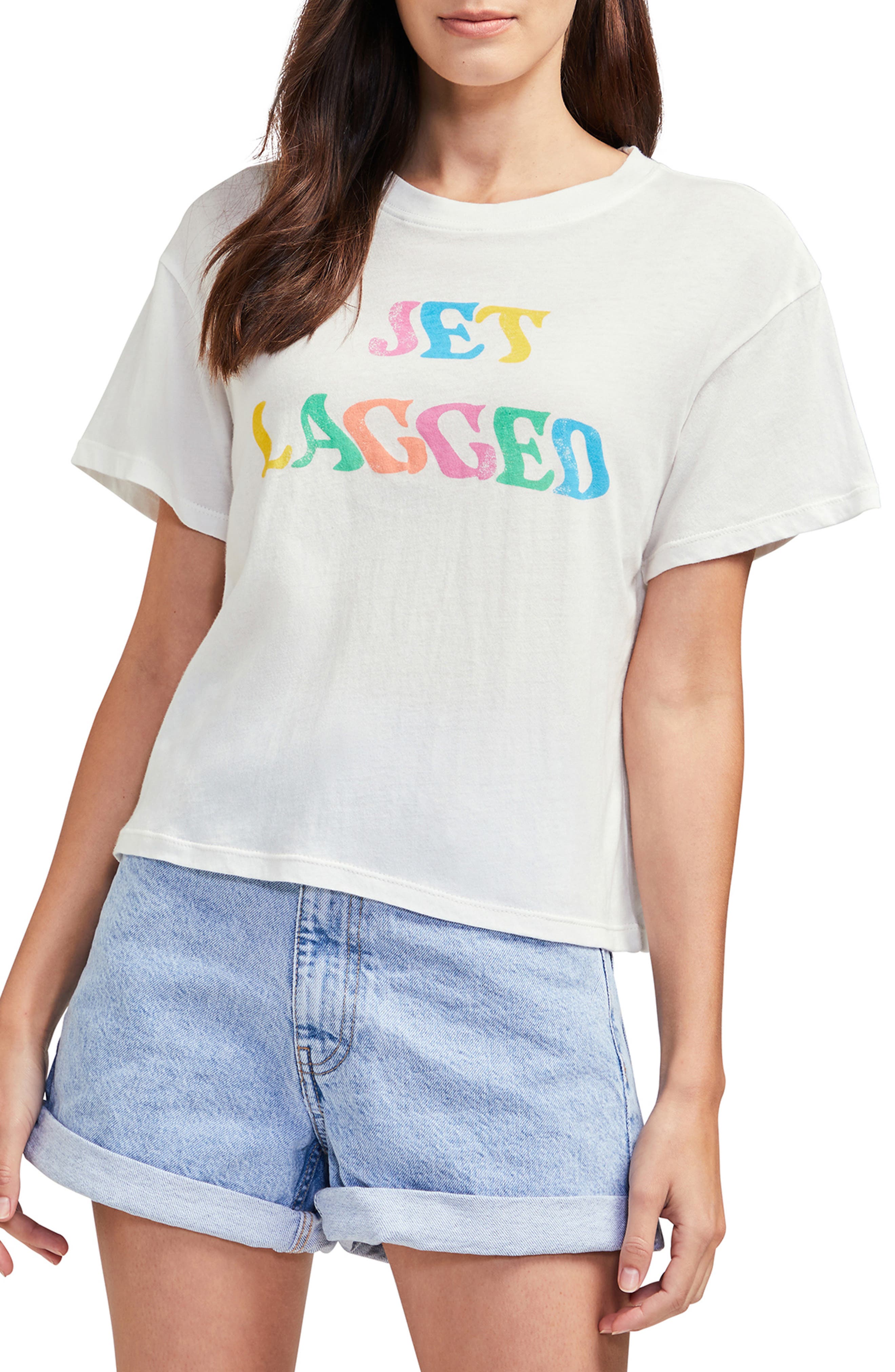 Wildfox Jet Lagged Graphic Boyfriend Tee | Nordstrom