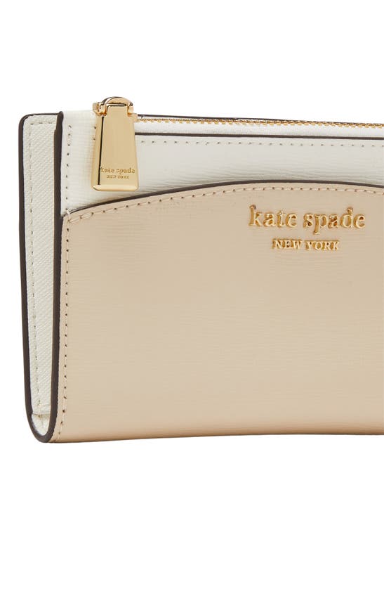 Shop Kate Spade Morgan Colorblock Saffiano Leather Wallet In Mountain Pass Multi