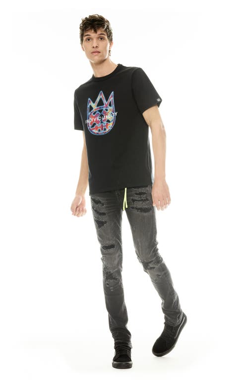 Cult Of Individuality Shimuchan Logo Graphic T-shirt In Pirate Black