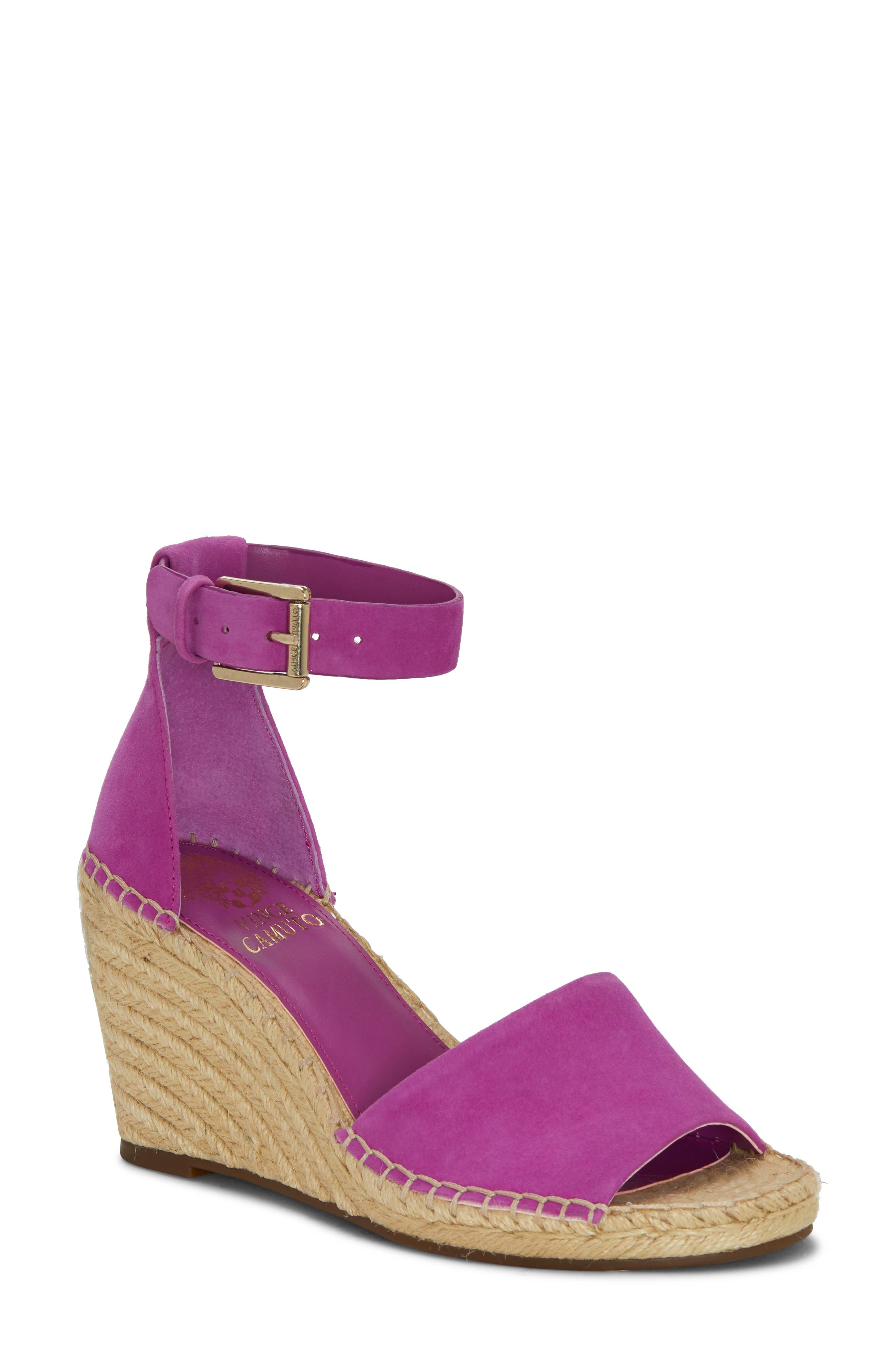 vince camuto leera ankle strap espadrille wedge sandals