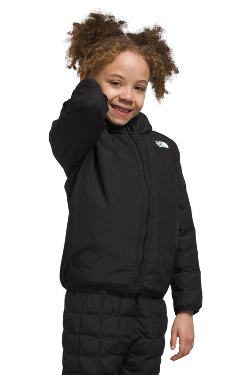 The North Face Kids' Reversible ThermoBall Hooded Jacket Tnf Black at Nordstrom,