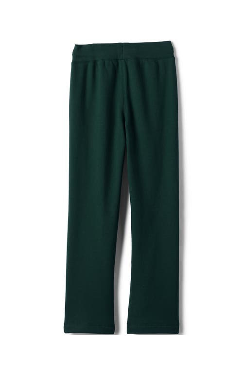 Shop Lands' End School Uniform Girls Sweatpants In Evergreen