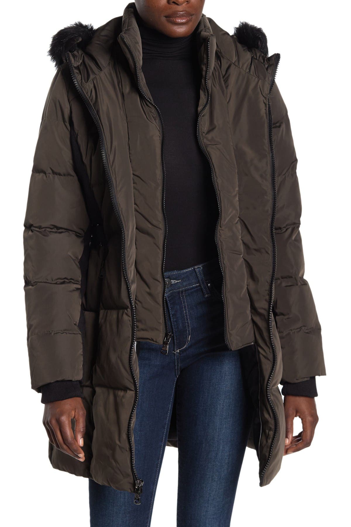 heavyweight down hooded puffer jacket